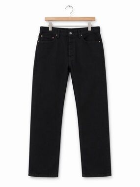 Levi’s Premium 501 Original Cropped Jeans Black W28 L26 High Rise Straight